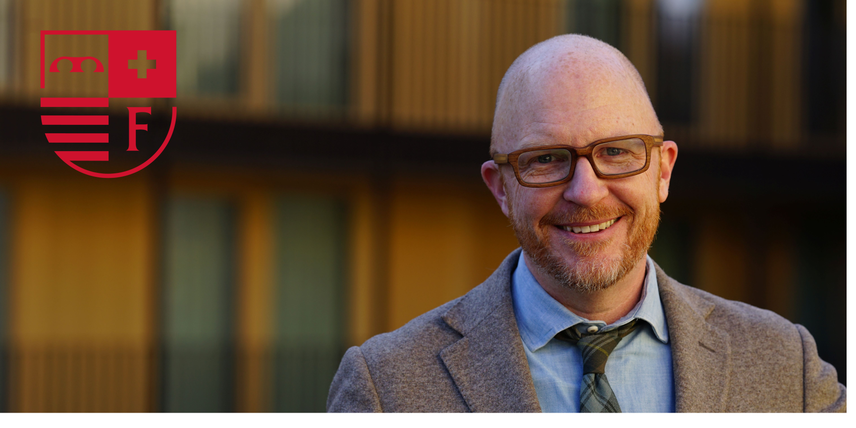 David Mills with logo